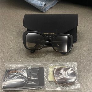 Dolce & Gabbana Black Square Sunglasses